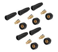 Garosa Conector de Cable de Soldadura con Construcción de Caucho de Latón 200-315A 13 Mm Ajuste Rápido para Máquina de Soldadura Eléctrica