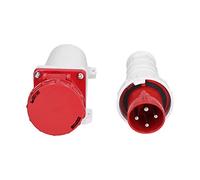Garosa Conector de Enchufe Industrial, IP67 Impermeable 4 Pines 63A 3P+E 380-415V, Ideal para Agricultura e Industria