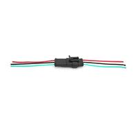 Garosa Conector Impermeable para Automóvil, Conector Eléctrico Impermeable de Metal Plástico, 5 Juegos de 1, 2, 3 Pines con Cable de 10 Cm, Enchufe para Reparación de Cableado Automático,