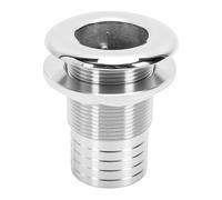 Garosa Conector Pasacasco de Grado Marino con Estructura de Púas e Interfaz de Media Rosca para de Refrigeración y Drenaje de Embarcaciones (Salida de Media Rosca de 1-1/2 Pulgadas sin Junta,)