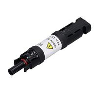 Garosa Conector Solar PV Macho y Hembra IP67 Soporte de Fusible a Prueba de Agua Panel de Conector Soporte de Diodo de Bloqueo de Cable 1000V (15A)