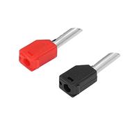 Garosa Conexión del Enchufe de Plátano Cuadrado de 4 Mm para la Transferencia de Rendimiento Estable, Accesorios para el Equipo del Maestro para Instalar el Inversor y el Panel Solar, 100 Rojo Negro