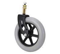 Garosa Conjunto de Ruedas para Silla de Ruedas Sólida de PU de 10 X 2 Pulgadas, Delantera con Soporte de Carga de 120 Kg para Sillas de, Andadores, Scooters, Piezas de Repuesto de Ayuda para