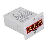 Garosa Contador Electrónico de 6 Dígitos 0-999999 Pantalla Digital LED Sin Contador de Voltaje con Entrada de Señal de Contacto para Interruptor Fotoeléctrico Interruptor de Proximidad (AC/DC24V)