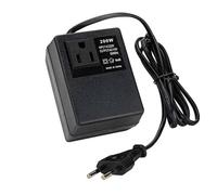Garosa Convertidor de Voltaje de 220 V a 110 V Transformador de Potencia de 200 W Adaptador de Viaje con Diseño Compacto para Uso en el Extranjero con Electrodomésticos de 110 V (Enchufe de la UE)