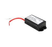 Garosa Convertidor de Voltaje de Transformador Electrónico de 12 V, Diseño Compacto para Lámparas Halógenas, Controlador de Fuente de Alimentación de 20-160 W con Funciones Regulables y Control