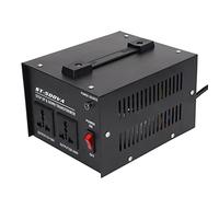 Garosa Convertidor de Voltaje Transformador Convertidor de Voltaje Reductor y Elevador de Hierro y Cobre 500 W con 2 Enchufes Universales Protección contra Sobrecarga para Laboratorio Doméstico