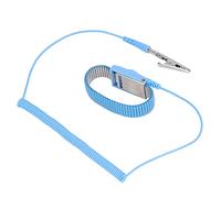 Garosa Correa de Muñeca ESD Antiestática, Pulsera con Cable de Conexión a Tierra de 1,8 m, Material PU y Acero Inoxidable, para Taller, Reparación de PC, Componentes Electrónicos
