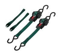 Garosa Correas de Trinquete Retráctiles, 2 Piezas con Correa de Bucle de 1 Pulgada, Correas de Amarre para Espejo de Popa de 11.5 Pies, Resistencia a la Rotura de 1800 LB para Remolque