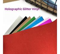 Garosa Craft Adhesivo de Brillo 12x12in 7 Colores Variados Reflectantes para Manualidades Decoración del Hogar PVC Rojo/rosa/azul/púrpura/verde/oro/plata