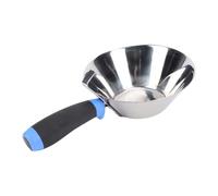 Garosa Cuchara de Barro de Acero Inoxidable, de TPR Cuchara de Enlucido Antideslizante para Manipulación de Materiales de Mortero de Cemento con Construcción a Prueba de Herrumbre