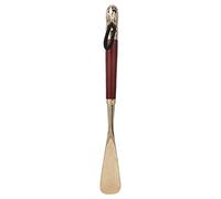 Garosa Cuerno de Metal con Cabeza de León, Levantador de Zapatos de Largo de Haya y Latón Importado con Diseño Antideslizante, Tamaño Universal para Usar Fácilmente Tacones Altos y Zapatos de Cuero