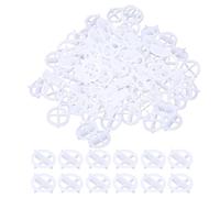 Garosa de Nivelación de Azulejos, 500 Piezas de Espaciadores de 1 Mm para Instalación de Mármol y Granito, con Cuñas de Plástico para Alineación de Precisión, Diseño Cruciforme, (WHITE)