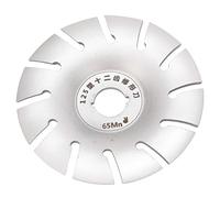 Garosa Disco de Tallado de Madera Rueda Moldeadora de Acero Inoxidable 125 Mm 12T para Amoladora Angular Carpintería Pulido Corte y Bricolaje Decoración de Muebles Usuarios (SILVER)