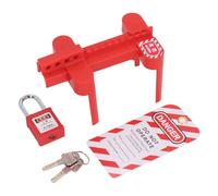 Garosa Dispositivo de Bloqueo de Válvula de Bola Cerradura de Seguridad Ajustable con Llave para Plantas Químicas Fabricación de Automóviles Material PP Duradero -20F a 200F Bloqueo de Aislamiento