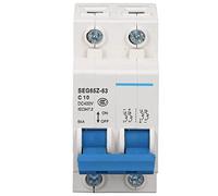 Garosa Disyuntor en Miniatura de CC, 2 Polos, 50 A, 400 V, Curva C, de Rejilla de Panel Solar 6KA con Protección contra Cortocircuitos y Sobrecargas para Fotovoltaico (C10)