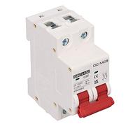 Garosa Disyuntor en Miniatura SG DC 2P 50A DC 1000V PA66 Disyuntor 6000A Capacidad de Ruptura Montaje en Riel DIN para Sistemas Solares Fotovoltaicos y Usuarios de Control Eléctrico