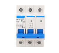Garosa Disyuntor PC Retardante de Llama Disyuntor en Miniatura de 3 Polos 400V 63A Interruptor de Aislamiento de Montaje en Riel DIN para Electricistas de Panel de Distribución Doméstico