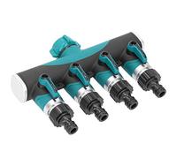 Garosa Divisor de Manguera de 4 Vías, Interruptor Independiente de Aleación de Zinc, Conector de 4 Vías, Perfecto para de Riego de Jardín