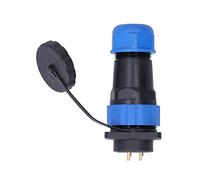 Garosa Enchufe Impermeable, Material PA66, Conector de Aviación de 4 Orificios, Clasificación IP68, Ideal para Equipos de Comunicación y Computadoras (3 pines)