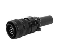 Garosa Enchufe Macho de 14 Pines, Conector de Alimentación de Alimentador de Alambre de Acero Inoxidable, Ideal para Usuarios de Soldadores con 14 Pines y Acabado Negro