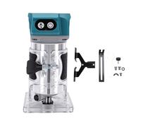 Garosa Enrutador Compacto Inalámbrico, 800 W sin Escobillas, 5 Velocidades | Tareas de Carpintería, Carcasa de ABS, Base de Aleación de Aluminio, Pinzas de 1/4 Pulgadas, 6 Mm y 8 Mm, Compatible con
