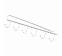 Garosa Estante de Almacenamiento de Cocina Colgante, Gabinetes Organizadores Colgantes con Ganchos de Metal Resistentes, No Se Necesitan Tornillos, Ahorra Espacio para Tazas, Cucharas, (White)