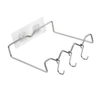 Garosa Estante para Lavabo de Pared de Acero Inoxidable, Organizador Multiusos con Gancho para Ahorrar Espacio, sin Montaje para Baño, Cocina, Garaje