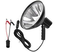 Garosa Foco de Xenón Portátil 100W Antorcha de Mano Luz de Caza Punto de Luz Foco de Trabajo Camping Pesca 9 Pulgadas Negro DC12V Linterna Mano Interiores Exteriores Haz Puntual
