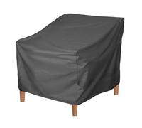 Garosa Fundas para Sillas de Patio, 80x85x91,5 Cm, Resistentes Al Polvo, Tela Oxford Resistente, Muebles de Jardín para Césped Al Aire Libre, sofá de Mimbre para Jardín, Mesa Exterior (BLACK)