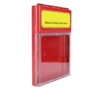 Garosa Gabinete de Almacenamiento Visual MSDS Diseño de Bloqueo Magnético Caja de Almacenamiento de Datos Soporte de Hoja de Datos de Seguridad para Montaje en Pared para Hojas de