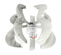 Garosa Generador de Turbina Eólica, Aspas de Fibra de Nailon con Forma de Calabaza, de Energía de Ejes Verticales de 400 W para Aplicaciones Fuera de la Red (48V)