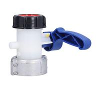 Garosa Grifo de Válvula de Mariposa, Material ABS, Evita Salpicaduras, DN50, Reemplazo del Conector del Tanque IBC de Rosca Gruesa de 3 Pulgadas