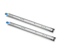 Garosa Guías para Cajones con Bloqueo, Montaje Lateral Resistente de 12 Pulgadas, 3 Secciones, Rieles con Rodamiento de Bolas de Extensión Completa para Gabinetes, Vehículos Recreativos, Camiones,