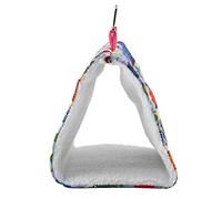 Garosa Hamaca para Pájaros C¨¢LIDA Suave Casa Colgante Cueva Triangular Loro Snuggle Hut Carpa Cama para Mascotas Aves Jaula de Juguete(#6)