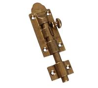 Garosa Hebilla de Perno de Barril Pestillo de Puerta Corrediza de Latón Antiguo Perno de Puerta de Alta Dureza a Prueba de Herrumbre con Bordes Redondeados para Ventana, Armario, Muebles Decorativos