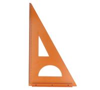 Garosa Herramienta de Carpintero Cuadrada, Regla de Plástico de Ingeniería Resistente con Grabado de Doble Cara, Herramienta de Diseño Multifuncional para Proyectos de Carpintería 19,69 X 11,81