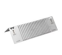 Garosa Herramienta de Marcado de Angular, Trazador de Lineal de Acero Inoxidable de Doble Propósito para ángulos y Curvas Precisos de 90 Grados, Ideal para Trabajos de Metal, Carpintería y