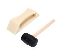 Garosa Herramienta para Reparar Huecos en el Suelo. Corrector de Huecos en el Suelo con Martillo de Nailon de bajo Ruido y Base Adhesiva Lavable para la Instalación de Suelos Laminados,