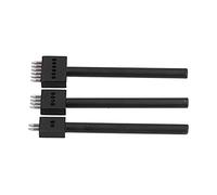 Garosa Herramienta Perforada para Cuero, Material de Acero Al Carbono, Juego de Cinceles de Punta de Zapatero de 3 Piezas con 2, 4, 6 Dientes para Manualidades en Cuero y Proyectos de Bricolaje