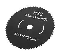 Garosa Hojas de Sierra Circular de Acero de Alta Velocidad, 60 Dientes, Disco de Corte de 85 Mm para Metal, Madera, Plástico, Bricolaje, Taller en Casa