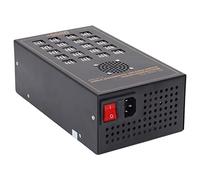 Garosa Hub USB con Alimentación, Divisor de Concentrador de Datos USB de 20 Puertos de Acero Inoxidable con Adaptador de Corriente de 170 V a 240 V, Concentrador de Carga Multifuncional para la