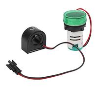 Garosa Indicador de Corriente de Voltaje, Material ABS, Pantalla Brillante para Mediciones Eléctricas AC50-500V 0-100A, Ideal para Mantenimiento de Equipos Eléctricos (GREEN)