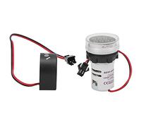 Garosa Indicador de Corriente de Voltaje, Material ABS, Pantalla Brillante para Mediciones Eléctricas AC50-500V 0-100A, Ideal para Mantenimiento de Equipos Eléctricos (WHITE)