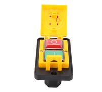 Garosa Interruptor de Arranque Magnético de 7 Pines, Botón de Parada de Emergencia Duradero, Sujeción Multipunto para Equipos Industriales, Material ABS, 10 A, Resistente Al Agua IP55