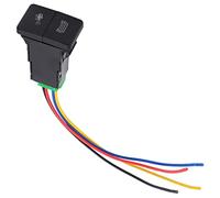 Garosa Interruptor de Luz Antiniebla de Alambre Interruptor de Lámpara Antiniebla ABS 12V 40A Acabado Pulido de Doble Presión IP66 Resistente Al Calor para Vehículos Control de Arnés de Luz