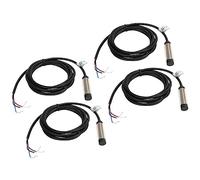 Garosa Interruptor de Proximidad Inductivo, Salida NPN, Sensor Impermeable con Indicador LED, 3 Cables Normalmente Cerrados para Automatización Industrial