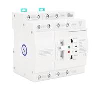 Garosa Interruptor de Transferencia Automática 40A 4P Interruptor de de Energía Doble Ininterrumpido Montaje en Riel DIN para Generador y Sistemas de Energía de Respaldo