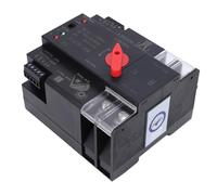 Garosa Interruptor de Transferencia Automática de Doble Potencia, Material de PC, Controlador de Palanca ATS 100A 2P para Soluciones de Energía de Respaldo en el Hogar