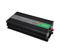 Garosa Inversor de Corriente de Onda Sinusoidal Pura, Cargador Convertidor de 1000W con Pantalla LED LCD, Pico de 2000W, 2 Enchufes Universales, Puerto USB para Coche, Barco, Camión, Viajes, Camping